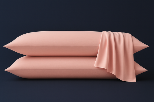 Set 2 fețe de pernă - Roz pal