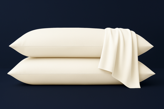 Set 2 fețe de pernă - Crem