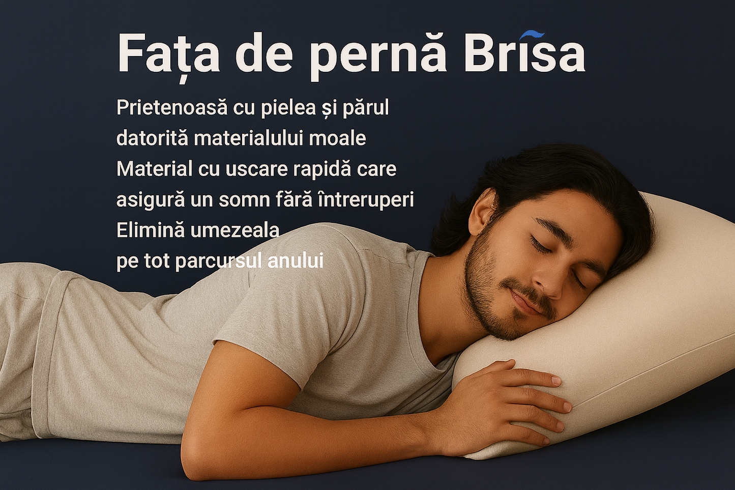 Față de pernă - Bej